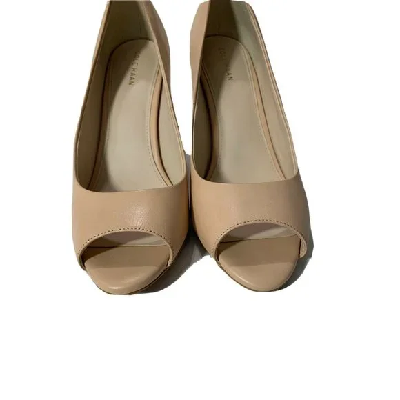 Cole Haan Shoes Size 8.5 Open Toe Beige Color - Picture 5 of 7